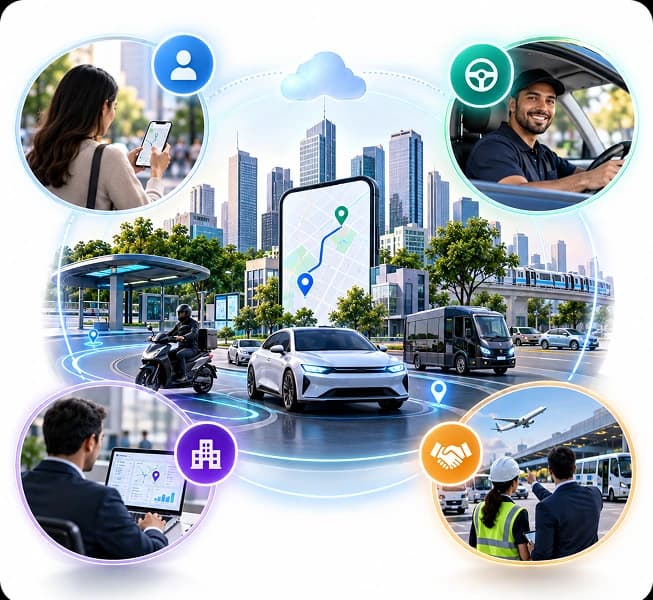 Riders, drivers, businesses and partners connected through Zoiko Mobility technology